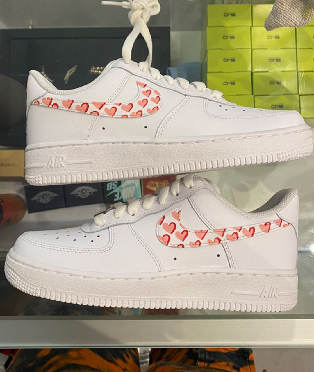 NIKE AIR FORCE 1 CUSTOM SHADOW HEARTS
