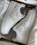 NIKE AIR FORCE 1 BRIDAL MID/BACK MIXED STONES
