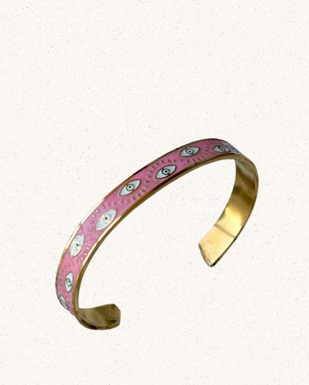 Raya Bangle – Pink with White Eyes