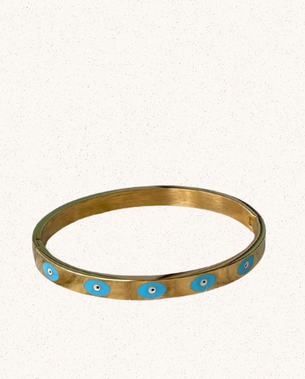 Skye Bracelet – Gold with Blue Evil Eyes