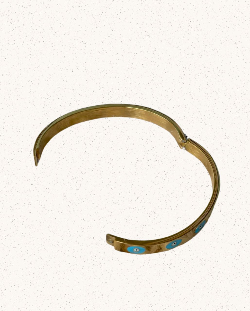 Skye Bracelet – Gold with Blue Evil Eyes