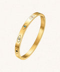 Solis Bracelet – Gold with Evil Eyes