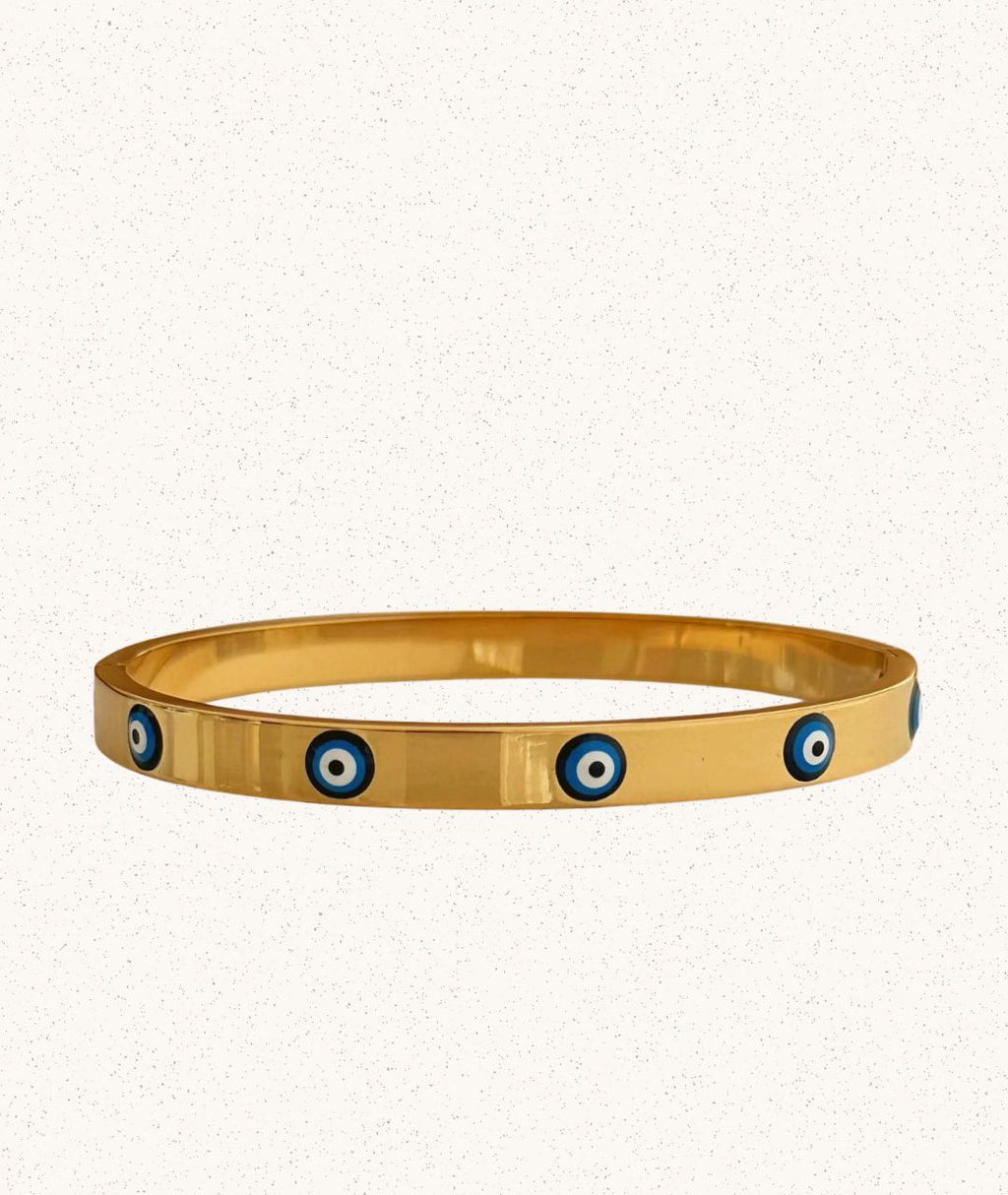 Aegis Bracelet – Gold with Evil Eye