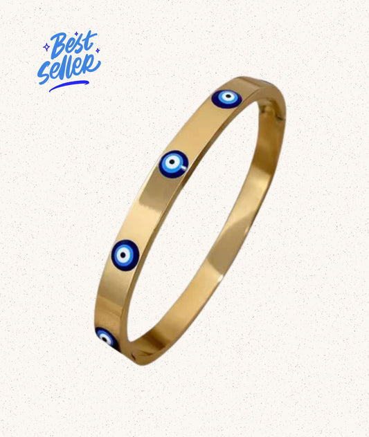 Aegis Bracelet – Gold with Evil Eye
