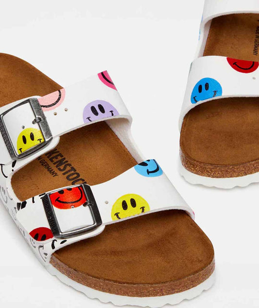 CUSTOM BIRKENSTOCK MULTICOLOR SMILEY FACE