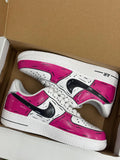 NIKE AIR FORCE 1 CUSTOM PINK SKETCH