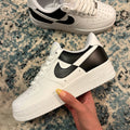 NIKE AIR FORCE 1 CUSTOM WHITE BLACK SPLIT