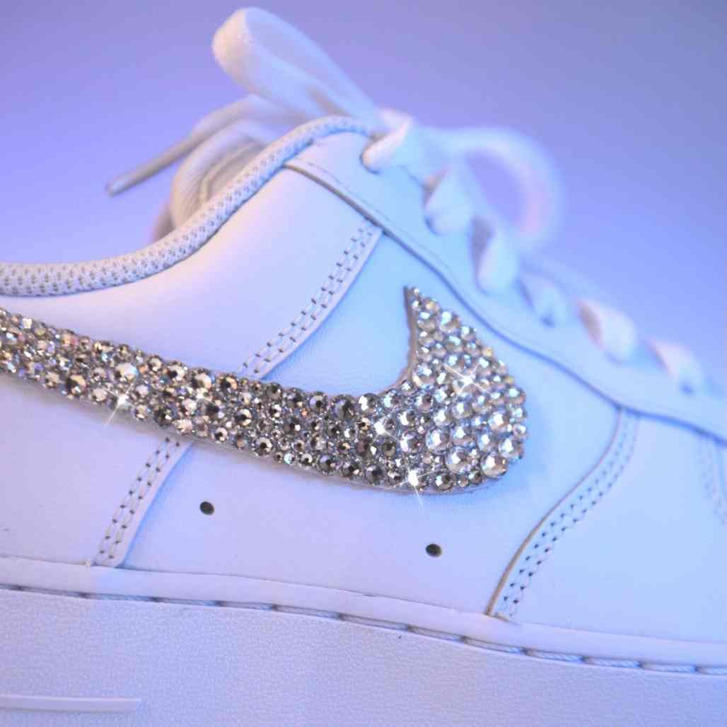 NIKE AIR FORCE 1 CUSTOM BRIDAL SHINE