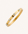 Aura Bracelet – Gold with Evil Eyes