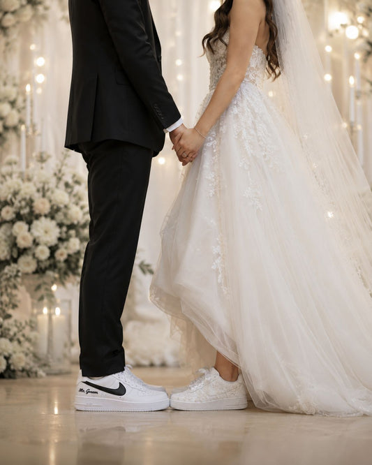BRIDE + GROOM COMBO CUSTOM AIR FORCE 1