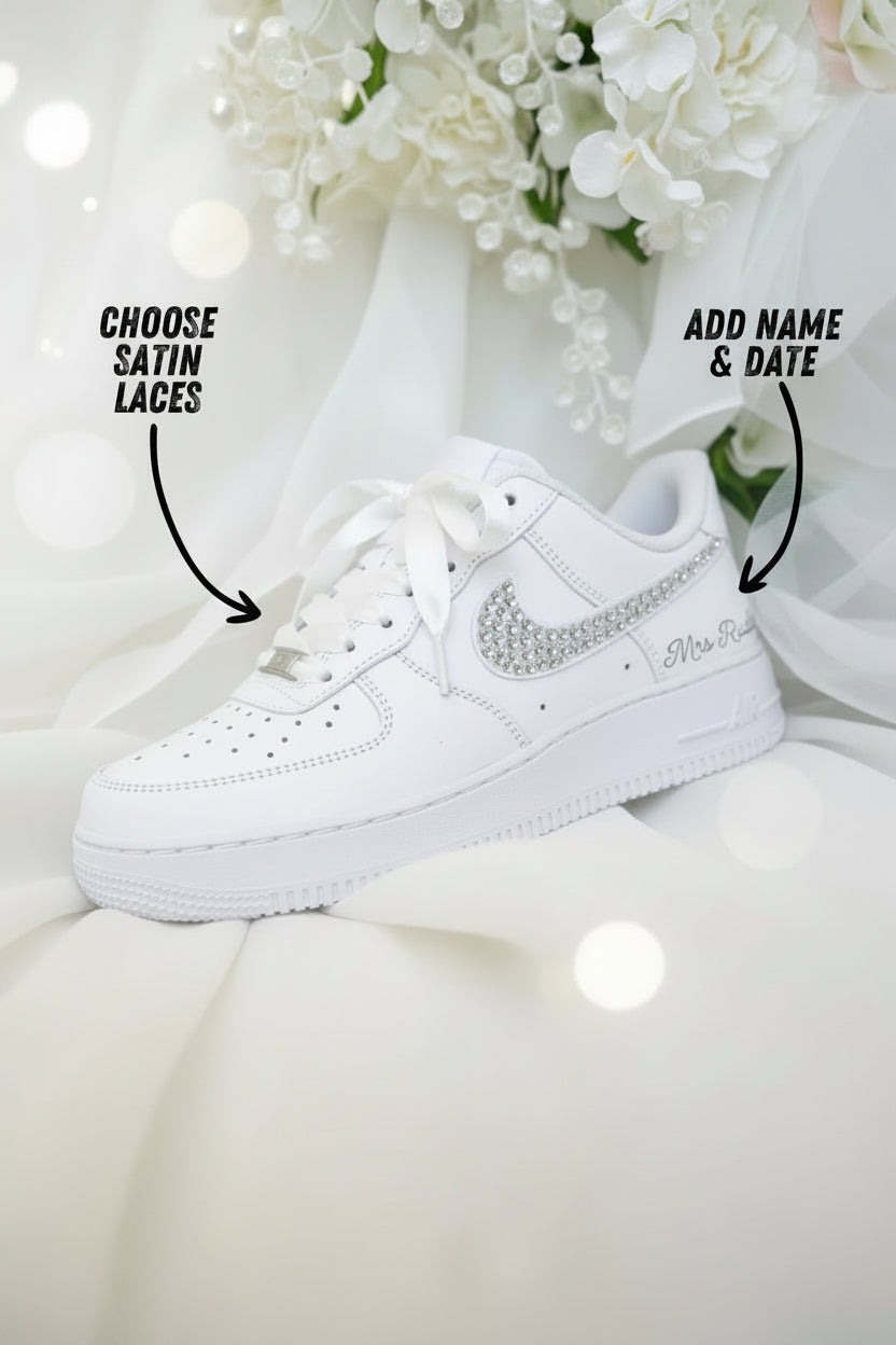 NIKE AIR FORCE 1 BRIDAL SHINE