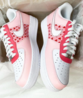 NIKE AIR FORCE 1 CUSTOM RED HEARTS